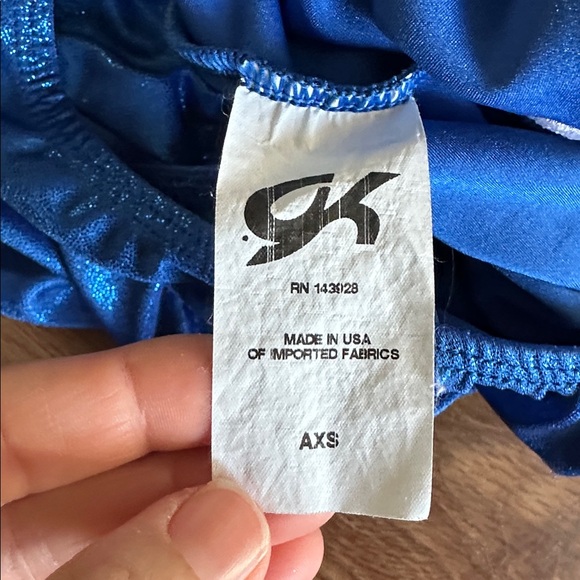 GK Shimmering Blue TEAM FLORIDA Leotard - Picture 4 of 4